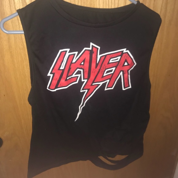 Tops - Trendy Distressed Slayer Tank Top